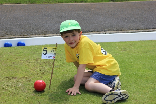 Peter Lloyd (age 8) for his nearest the pin effort in bowls golf