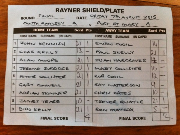 Rayner Shield 2015